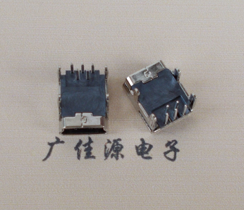 呼和浩特Mini usb 5p接口,迷你B型母座,四脚DIP插板,连接器