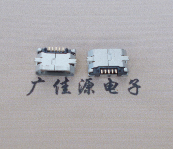 呼和浩特Micro USB平口全贴板 鱼叉脚5.0长带定位柱加焊盘