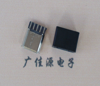 呼和浩特麦克-迈克 接口USB5p焊线母座 带胶外套 连接器