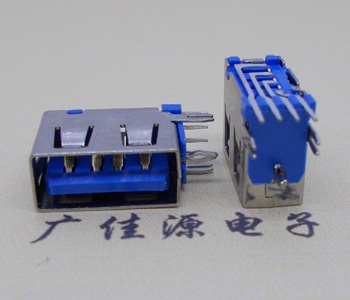 呼和浩特USB 测插2.0母座 短体10.0MM 接口 蓝色胶芯