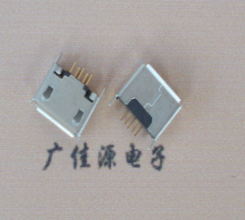 呼和浩特Micro usb立插180度 5p针加长2.0mm卷边雾锡