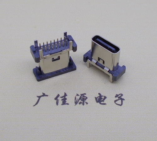 呼和浩特立式插板type-c16p母座长H=8.8mm