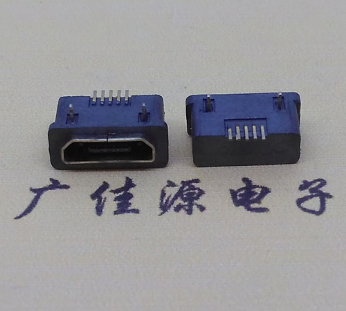 呼和浩特MICRO USB5p防水接口 90度卧式 两脚插板牢固