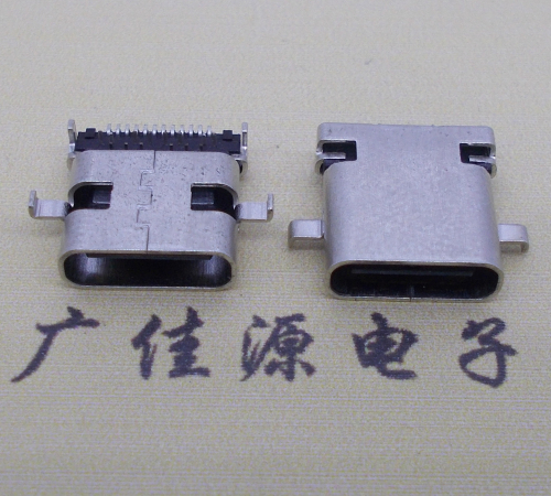 呼和浩特卧式type-c24p母座沉板1.1mm前插后贴连接器
