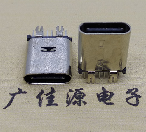 呼和浩特直立式type-c14p母座接口 usb type-c连接器