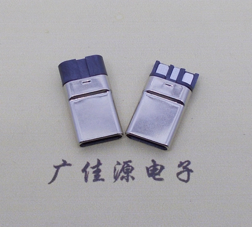 呼和浩特焊线式 type c11p拉伸公头连接器总体长15.9mm